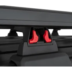Bagażnik dachowy Pioneer Platform 6 1800 x 1430 mm ze wzmocnieniem Backbone RLT600 czarny Rhino Rack Jeep Wrangler JL